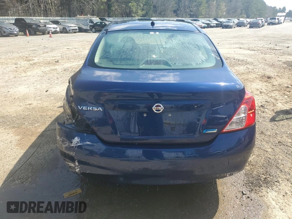 2012 Nissan Versa S with VIN 3N1CN7AP7CL824039, listed as a Copart auction lot 47876405 with 227,126 mi miles and Salvage Title. Bid and sale history available at carsss.com. Image 6.