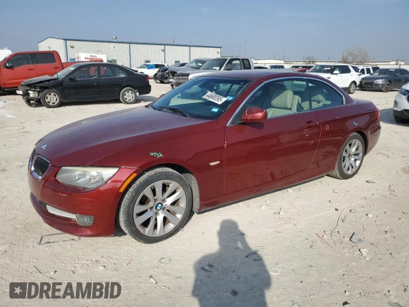 2011 BMW 3 Series 328i with VIN WBADW3C57BE538741, listed as a Copart auction lot 44600395 with 195,905 mi miles and Salvage Title. Bid and sale history available at carsss.com. Image 1.