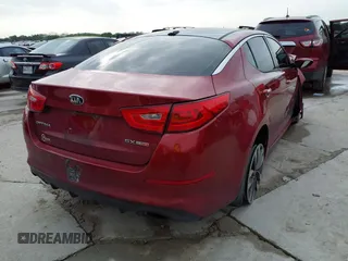 2015 Kia Optima SX Turbo with VIN 5XXGR4A62FG366404, listed as a IAAI auction lot 41928324 with 139,268 mi miles. Bid and sale history available at carsss.com. Image 4.