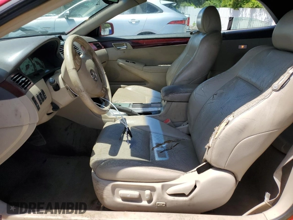 2005 Toyota Solara SE z VIN 4T1FA38P25U046368, wystawiony jako Copart lot #57821155 z przebiegiem 255 702 mil mil oraz Szkoda całkowita • Salvage title. Historia ofert i sprzedaży dostępna na DreamBid. Obrazek 7.