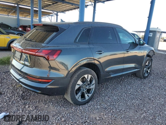 2023 Audi e-tron Premium with VIN WA1AAAGE3PB023323, listed as a Copart auction lot 69809524 with 31,564 mi miles and Salvage Title. Bid and sale history available at DreamBid. Image 3.