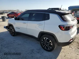 2023 Jeep Compass (RED) Edition with VIN 3C4NJDCN7PT529475, listed as a Copart auction lot 47617115 with 26,874 mi miles and Salvage Title. Bid and sale history available at carsss.com. Image 2.