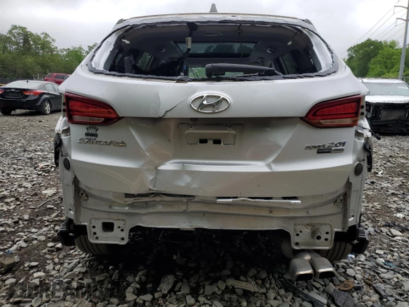 2017 Hyundai Santa Fe Ultimate with VIN 5XYZWDLAXHG435759, listed as a Copart auction lot 55336535 with 82,452 mi miles and Salvage title. Bid and sale history available at DreamBid. Image 6.