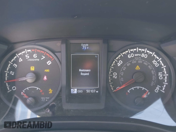 2022 Toyota Tacoma SR with VIN 3TYRX5GN1NT036760, listed as a IAAI auction lot 40435091 with 50,107 mi miles and . Bid and sale history available at DreamBid. Image 7.
