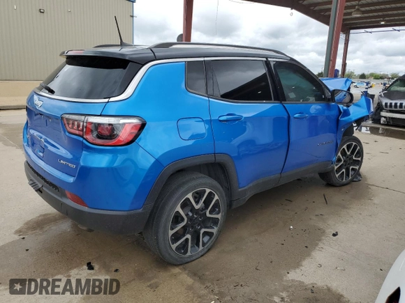 2019 Jeep Compass Limited with VIN 3C4NJDCB1KT647844, listed as a Copart auction lot 49982345 with 77,063 mi miles and Clean title. Bid and sale history available at DreamBid. Image 3.