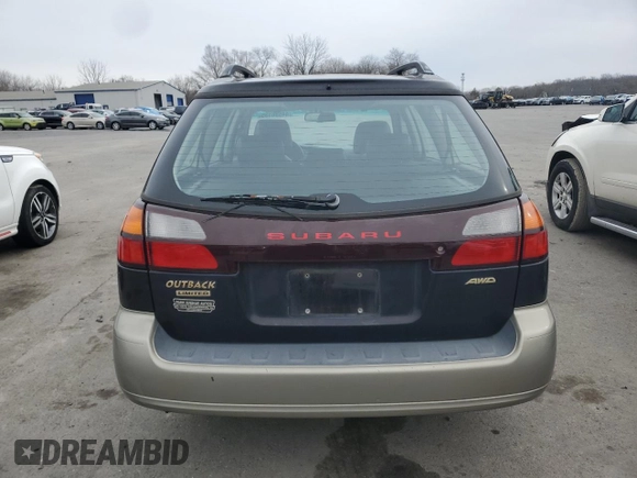 2003 Subaru Legacy Outback Limited with VIN 4S3BH686637611191, listed as a Copart auction lot 44586135 with Not provided miles and Clean title. Bid and sale history available at DreamBid. Image 6.