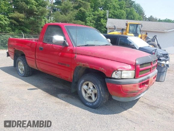 1996 Dodge 1500 z VIN 1B7HC16Y9TJ117863, wystawiony jako IAAI lot #42491484 z przebiegiem 119 793 mil mil oraz . Historia ofert i sprzedaży dostępna na DreamBid. Obrazek 1.