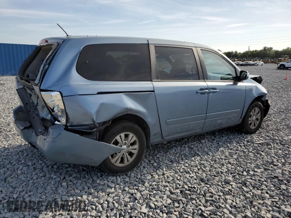 2012 Kia Sedona LX with VIN KNDMG4C7XC6486847, listed as a Copart auction lot 54514335 with 174,371 mi miles and Salvage Title. Bid and sale history available at carsss.com. Image 3.