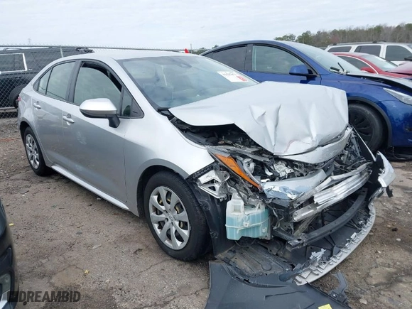 2020 Toyota Corolla LE with VIN JTDEPRAEXLJ083774, listed as a IAAI auction lot 41537871 with 135,769 mi miles. Bid and sale history available at carsss.com. Image 1.