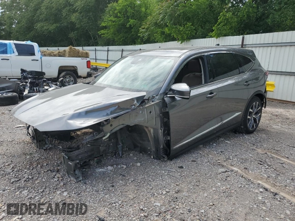 2023 Acura MDX Technology z VIN 5J8YE1H45PL003309, wystawiony jako Copart lot #54573035 z przebiegiem Nie podano mil oraz Szkoda całkowita • Salvage title. Historia ofert i sprzedaży dostępna na DreamBid. Obrazek 1.