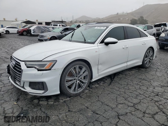 2019 Audi A6 Premium Plus with VIN WAUL2AF21KN065741, listed as a Copart auction lot 45146175 with 27,726 mi miles and Salvage Title. Bid and sale history available at carsss.com. Image 1.