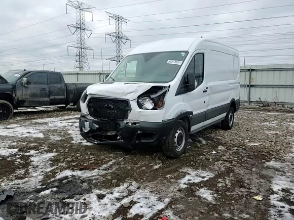 2023 Ford Transit Cargo with VIN 1FTBR1C8XPKB74159, listed as a Copart auction lot 86372424 with 19,082 mi miles and Salvage Title. Bid and sale history available at carsss.com. Image 11.