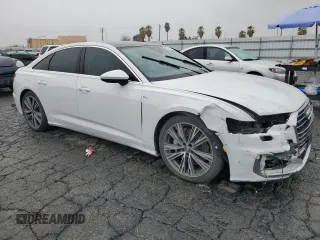 2019 Audi A6 Premium Plus with VIN WAUL2AF21KN065741, listed as a Copart auction lot 45146175 with 27,726 mi miles and Salvage Title. Bid and sale history available at carsss.com. Image 4.