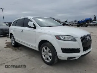 2015 Audi Q7 3.0T Premium with VIN WA1CGAFE8FD017755, listed as a Copart auction lot 45472515 with 0 mi miles and Salvage Title. Bid and sale history available at carsss.com. Image 4.
