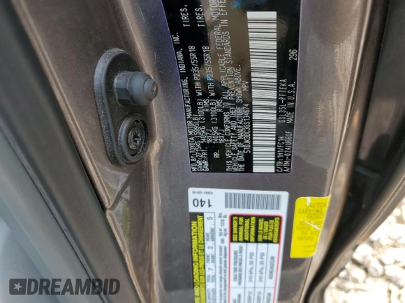 2016 Toyota Sienna LE with VIN 5TDJK3DC3GS134674, listed as a Copart auction lot 67357104 with 105,079 mi miles and Salvage Title. Bid and sale history available at carsss.com. Image 13.