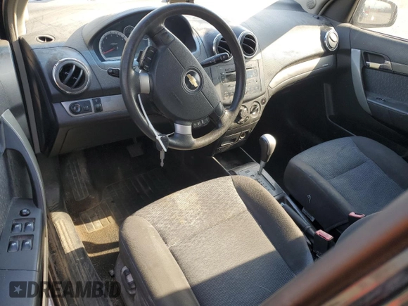 2007 Chevrolet Aveo LT with VIN KL1TG56627B058604, listed as a Copart auction lot 52907715 with Not provided miles and Clean title. Bid and sale history available at DreamBid. Image 8.
