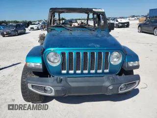 2020 Jeep Wrangler Unlimited Sahara with VIN 1C4HJXEN7LW232934, listed as a Copart auction lot 49422145 with 0 mi miles and Non Repairable. Bid and sale history available at carsss.com. Image 5.