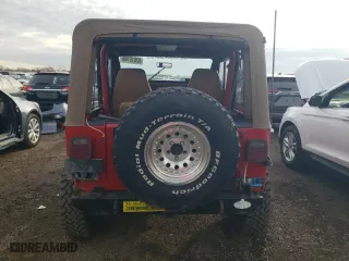 1995 Jeep Wrangler S with VIN 1J4FY19P5SP286022, listed as a Copart auction lot 82615144 with 194,475 mi miles and Clean Title. Bid and sale history available at carsss.com. Image 6.