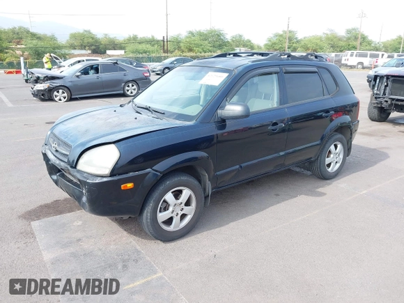 2006 Hyundai Tucson GL with VIN KM8JM12B26U340745, listed as a IAAI auction lot 42129680 with 87,133 mi miles. Bid and sale history available at carsss.com. Image 2.