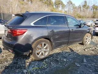2016 Acura MDX w/Advance with VIN 5FRYD4H90GB034838, listed as a Copart auction lot 44778215 with 0 mi miles and Salvage Title. Bid and sale history available at carsss.com. Image 3.