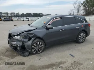 2016 Acura MDX w/Tech with VIN 5FRYD4H41GB055380, listed as a Copart auction lot 46271925 with 113,388 mi miles and Salvage Title. Bid and sale history available at carsss.com. Image 1.