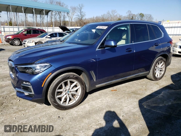 2021 BMW X5 xDrive40i with VIN 5UXCR6C02M9G43082, listed as a Copart auction lot 36675453 with 23,876 mi miles. Bid and sale history available at carsss.com. Image 1.