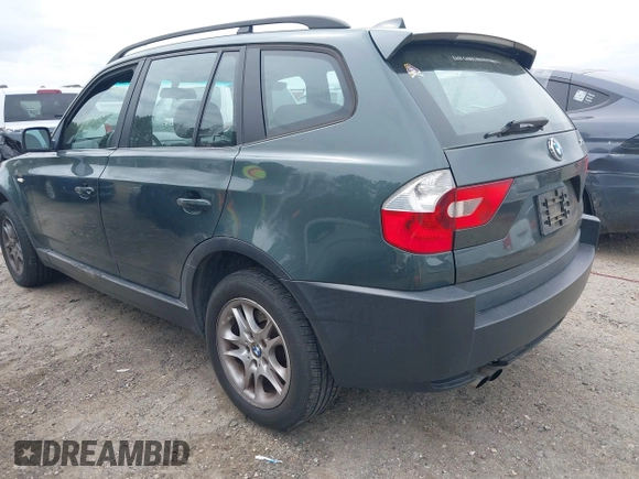 2004 BMW X3 2.5i with VIN WBXPA73494WC43320, listed as a IAAI auction lot 41854091 with 165,368 mi miles. Bid and sale history available at carsss.com. Image 3.