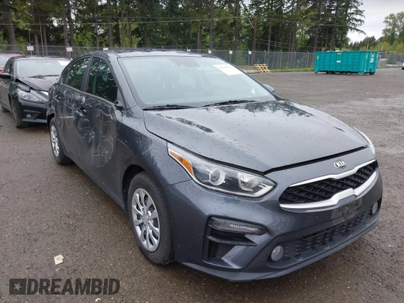 2021 Kia Forte LXS with VIN 3KPF24AD9ME267065, listed as a IAAI auction lot 42139392 with 85,763 mi miles. Bid and sale history available at carsss.com. Image 1.