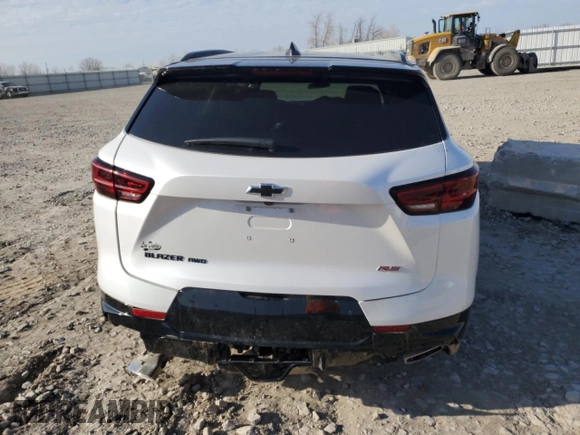 2025 Chevrolet Blazer RS with VIN 3GNKBKRS5SS103100, listed as a Copart auction lot 49615495 with 5,091 mi miles and Salvage title. Bid and sale history available at DreamBid. Image 6.