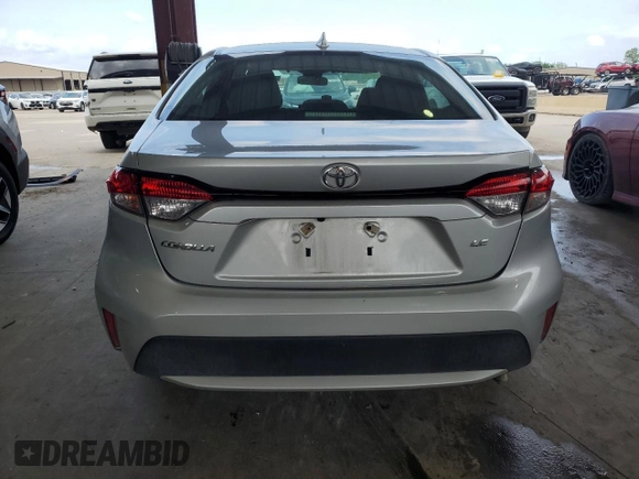2020 Toyota Corolla LE with VIN 5YFEPRAE9LP074298, listed as a Copart auction lot 54745225 with 81,612 mi miles and Clean Title. Bid and sale history available at DreamBid. Image 6.