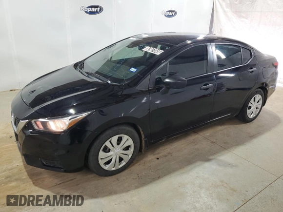 2020 Nissan Versa S with VIN 3N1CN8DV8LL886713, listed as a Copart auction lot 53907045 with 124,968 mi miles and Clean Title. Bid and sale history available at DreamBid. Image 1.