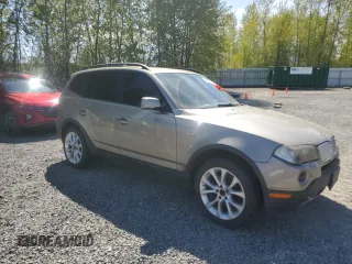2007 BMW X3 3.0si with VIN WBXPC93407WF27560, listed as a Copart auction lot 54045345 with 140,288 mi miles and Clean Title. Bid and sale history available at carsss.com. Image 4.