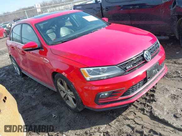 2016 Volkswagen Jetta Sedan 2.0T GLI SE with VIN 3VW5T7AJ0GM357177, listed as a IAAI auction lot 41769034 with 127,324 mi miles. Bid and sale history available at carsss.com. Image 1.