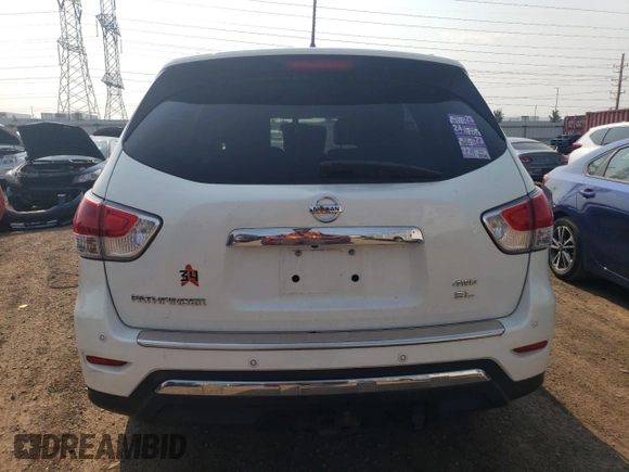 2014 Nissan Pathfinder S with VIN 5N1AR2MM2EC659072, listed as a Copart auction lot 60507775 with 189,292 mi miles and Salvage title. Bid and sale history available at DreamBid. Image 6.