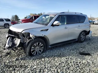 2020 Nissan Armada SL with VIN JN8AY2ND0L9110586, listed as a Copart auction lot 50541765 with 87,251 mi miles and Salvage Title. Bid and sale history available at carsss.com. Image 1.