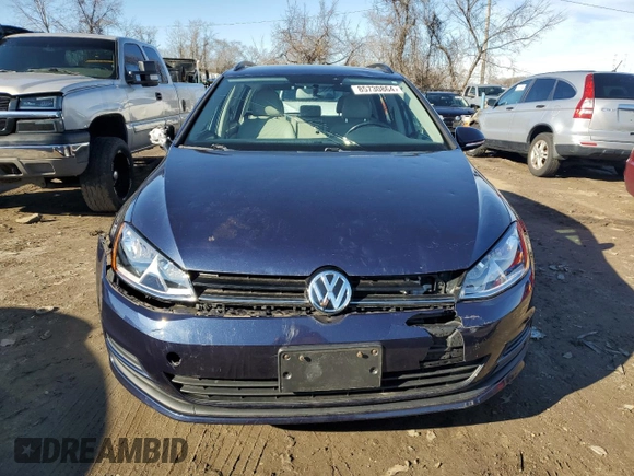 2015 Volkswagen Golf SportWagen TDI SEL with VIN 3VWCA7AU2FM515525, listed as a Copart auction lot 85730864 with 60,444 mi miles and Salvage Title. Bid and sale history available at carsss.com. Image 5.