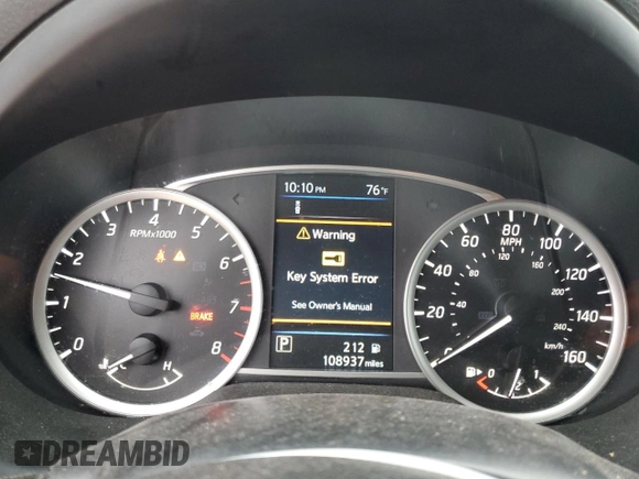 2019 Nissan Sentra SV with VIN 3N1AB7AP7KL605290, listed as a Copart auction lot 51438775 with 108,937 mi miles and Salvage Title. Bid and sale history available at DreamBid. Image 9.