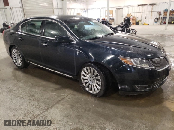 2014 Lincoln MKS with VIN 1LNHL9DK3EG611354, listed as a Copart auction lot 49008525 with 114,232 mi miles and Salvage Title. Bid and sale history available at carsss.com. Image 4.