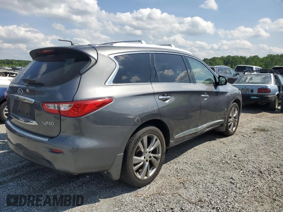 2015 Infiniti QX60 with VIN 5N1AL0MM5FC511649, listed as a Copart auction lot 54878025 with 158,232 mi miles and Salvage title. Bid and sale history available at DreamBid. Image 3.