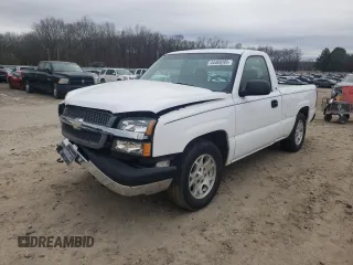 2004 Chevrolet Silverado 1500 Work Truck with VIN 1GCEC14XX4Z269229, listed as a Copart auction lot 44469395 with 52,105 mi miles and Salvage Title. Bid and sale history available at carsss.com. Image 1.