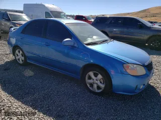 2007 Kia Spectra EX with VIN KNAFE122575008783, listed as a Copart auction lot 73116174 with 165,826 mi miles and Salvage Title. Bid and sale history available at carsss.com. Image 4.