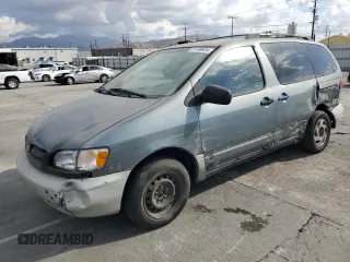 1999 Toyota Sienna LE with VIN 4T3ZF13C6XU128055, listed as a Copart auction lot 81100934 with 0 mi miles and Salvage Title. Bid and sale history available at carsss.com. Image 1.