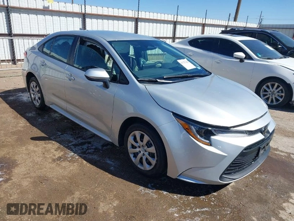 2025 Toyota Corolla LE with VIN 5YFB4MDE1SP266386, listed as a IAAI auction lot 41725262 with 1,472 mi miles. Bid and sale history available at carsss.com. Image 1.