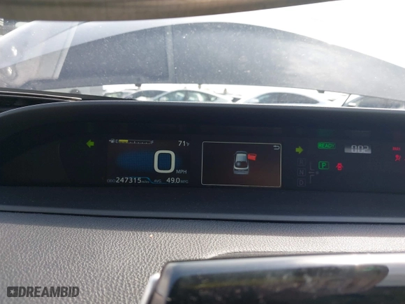 2019 Toyota Prius L Eco with VIN JTDKARFU8K3082503, listed as a IAAI auction lot 41809373 with 247,315 mi miles. Bid and sale history available at carsss.com. Image 7.