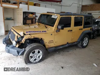 2014 Jeep Wrangler Unlimited Sport with VIN 1C4BJWDG4EL159271, listed as a Copart auction lot 51794505 with 151,920 mi miles and Salvage Title. Bid and sale history available at carsss.com. Image 1.