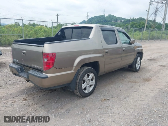 2009 Honda Ridgeline RTL with VIN 5FPYK16579B104545, listed as a IAAI auction lot 42601283 with 100,543 mi miles and . Bid and sale history available at DreamBid. Image 4.