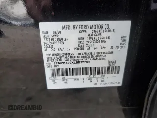 2020 Ford Edge SEL with VIN 2FMPK4J9XLBB32789, listed as a Copart auction lot 52377505 with 96,757 mi miles and Non repairable. Bid and sale history available at DreamBid. Image 14.