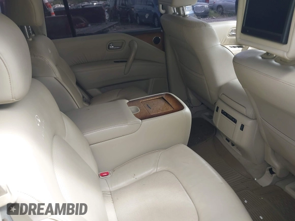 2014 Infiniti QX80 with VIN JN8AZ2NF6E9551446, listed as a IAAI auction lot 42554502 with 209,884 mi miles and . Bid and sale history available at DreamBid. Image 8.