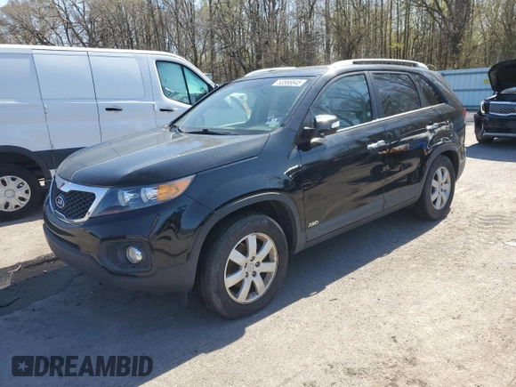2012 Kia Sorento LX with VIN 5XYKTCA66CG282938, listed as a Copart auction lot 53566645 with 126,095 mi miles and Clean Title. Bid and sale history available at carsss.com. Image 1.