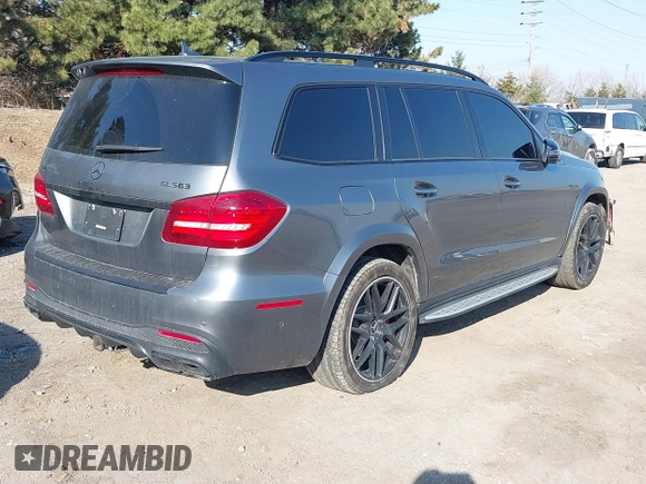 2017 Mercedes-Benz GLS 63 AMG with VIN 4JGDF7FE8HA959000, listed as a IAAI auction lot 41751659 with 120,657 mi miles and . Bid and sale history available at DreamBid. Image 4.